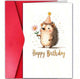 Hedgehog greeting card ￼￼
